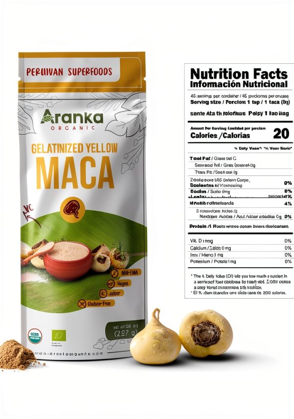 Organic Maca Powder Aranka Superfood Vegan No Preservatives-6