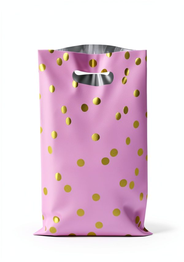 Pavo Party Favor Bags for Kids Golden Dot Design-1