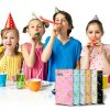 Pavo Party Favor Bags for Kids Golden Dot Design-5