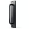 Black Aluminum Alloy No Drilling Exposed Handle Sliding Door Armrest-0