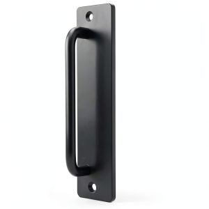 Black Aluminum Alloy No Drilling Exposed Handle Sliding Door Armrest-0