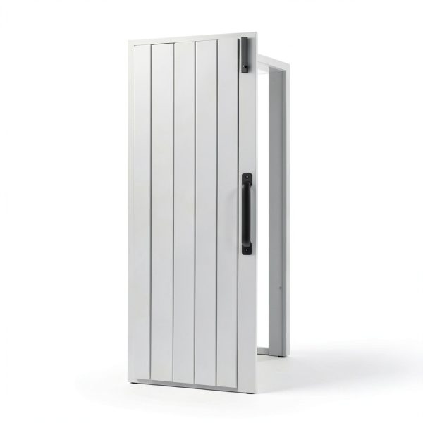 Black Aluminum Alloy No Drilling Exposed Handle Sliding Door Armrest-3