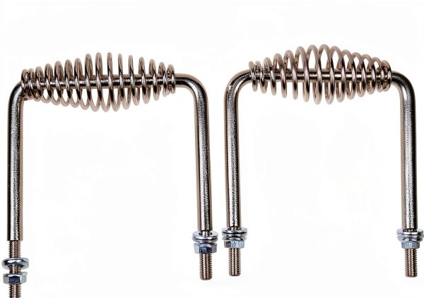2X 6 inch Stainless Spring Pull Handle Chamixx Steel for BBQ Grills-0