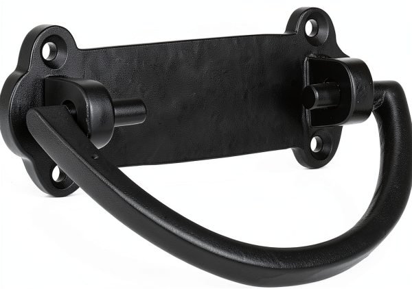 Antique Chest Handles Set of 2 A29 Heavy Duty Cast Iron Handles Black-2
