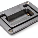 Recessed Pull Handle AUXBC Zinc Alloy Flush for Toolbox 3.7x2.4in-0