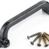 9 Inch Barn Door Handles, Heavy Duty Rustic Design Barn Door Pull, for DIY Sliding Barn Door, Gate, Shed, Garage | Solid Metal Material, Matte Black-4