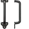 9 Inch Barn Door Handles, Heavy Duty Rustic Design Barn Door Pull, for DIY Sliding Barn Door, Gate, Shed, Garage | Solid Metal Material, Matte Black-5