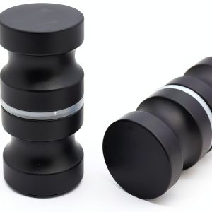 Shower Glass Door Handle 2 Pack Stainless Steel Black Kyuionty-0
