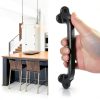 9 Inch Barn Door Handles, Heavy Duty Rustic Design Barn Door Pull, for DIY Sliding Barn Door, Gate, Shed, Garage | Solid Metal Material, Matte Black-2