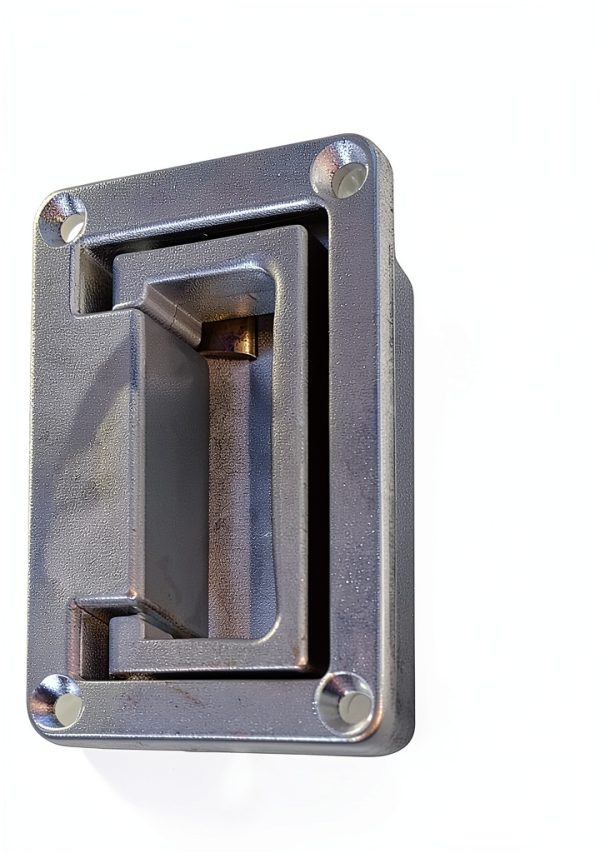 Recessed Pull Handle AUXBC Zinc Alloy Flush for Toolbox 3.7x2.4in-3